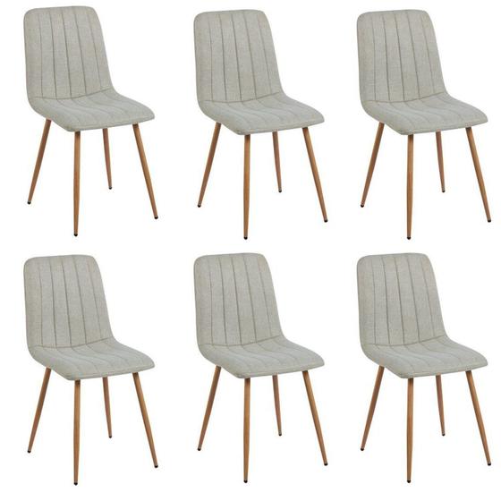 Imagem de Conjunto com 6 Cadeiras V1002 89cm X 44cm