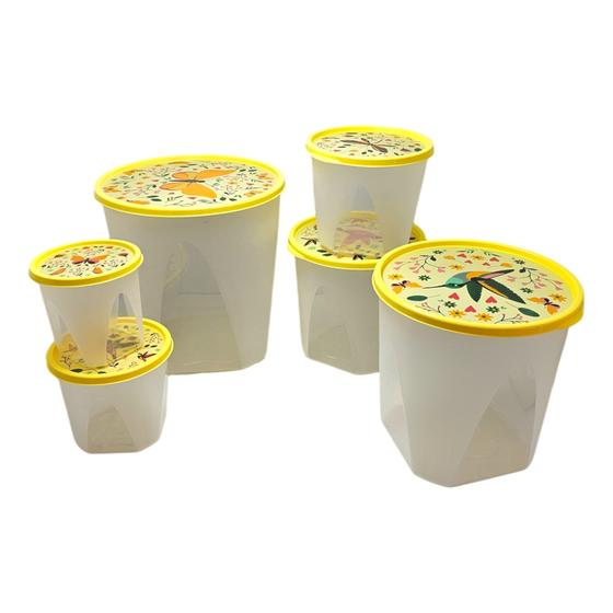 Imagem de Conjunto com 6 Potes Redondos Livre BPA