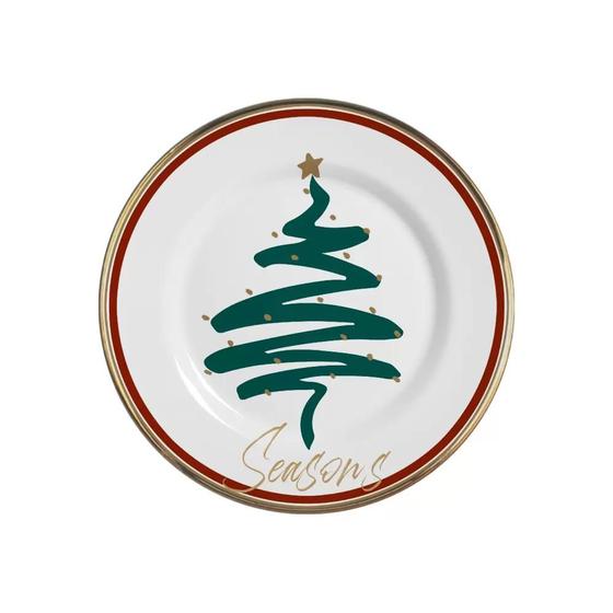 Imagem de Conjunto com 6 Pratos de Sobremesa Seasons Natal Ø21cm