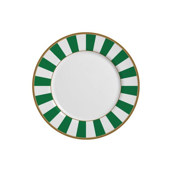 Imagem de Conjunto com 6 Pratos de Sobremesa Stripe Verde Ø21cm