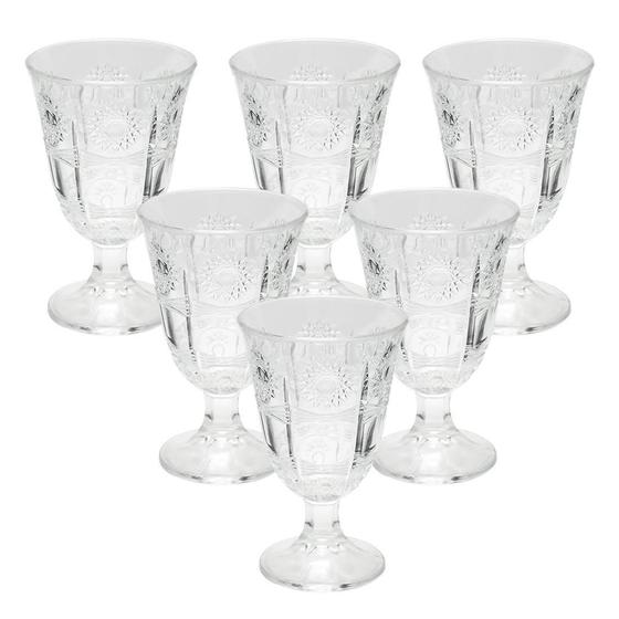 Imagem de Conjunto Com 6 Taças De Vidro Para Água Vinho Sorvete 226 Ml