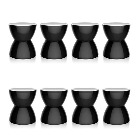 Imagem de Conjunto com 8 Bancos Hydro Preto