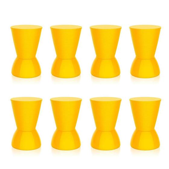 Imagem de Conjunto com 8 Bancos Nick Amarelo