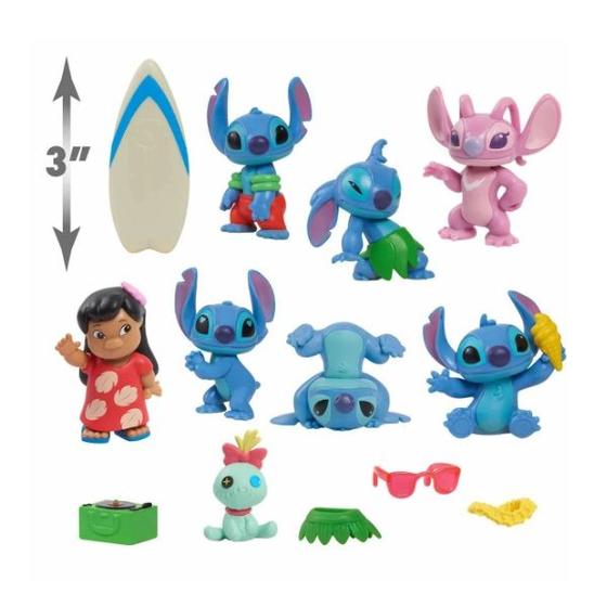 Imagem de Conjunto com 8 Bonecos e Acessórios Lilo &amp Stitch 3992