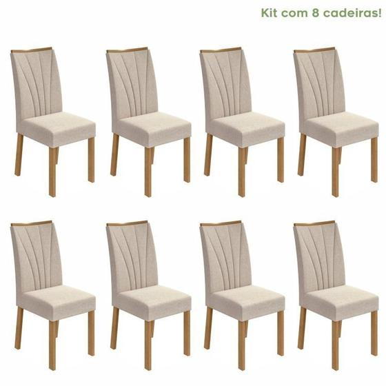 Imagem de Conjunto com 8 Cadeiras para Sala de Jantar