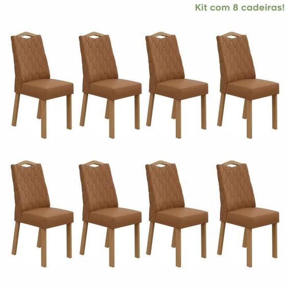 Imagem de Conjunto com 8 Cadeiras para Sala de Jantar Vênus