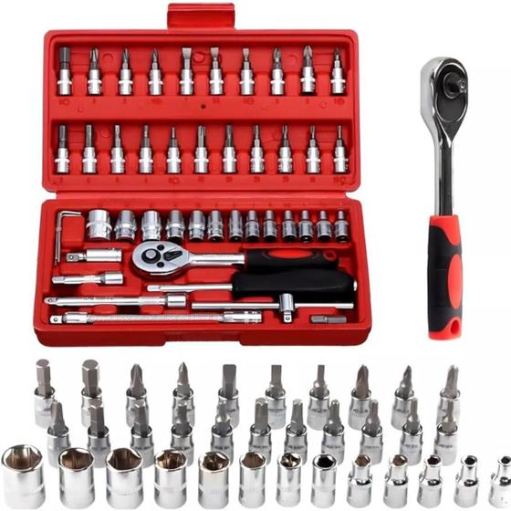 Imagem de Conjunto completo com ferramentas multiuso para ajustes.