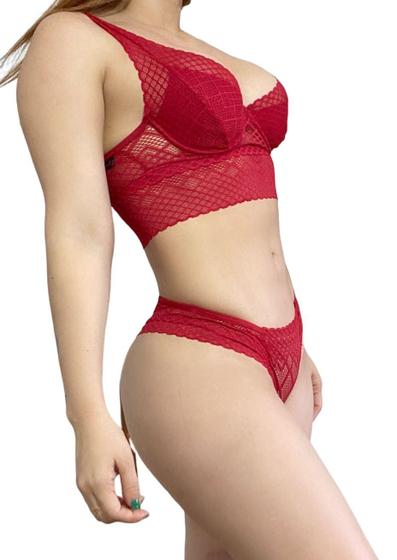 Imagem de Conjunto Confortável Lingerie Sutiã e Calcinha C46