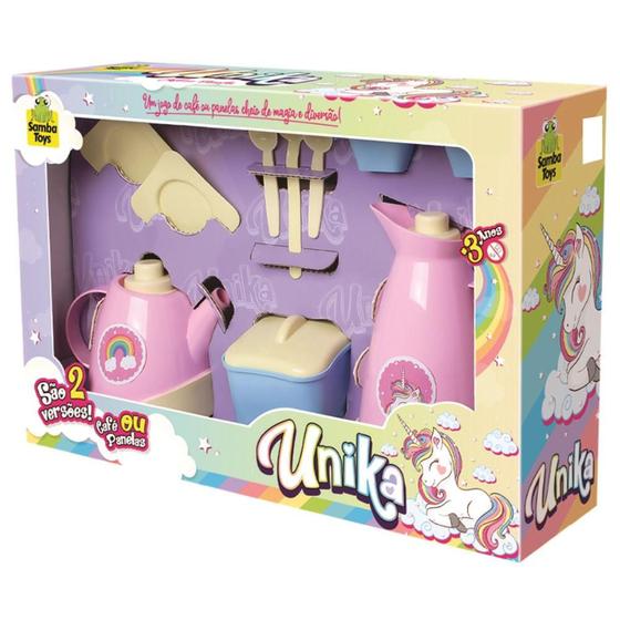 Imagem de Conjunto Cozinha de Brinquedo Jogo de Café Unika Samba Toys