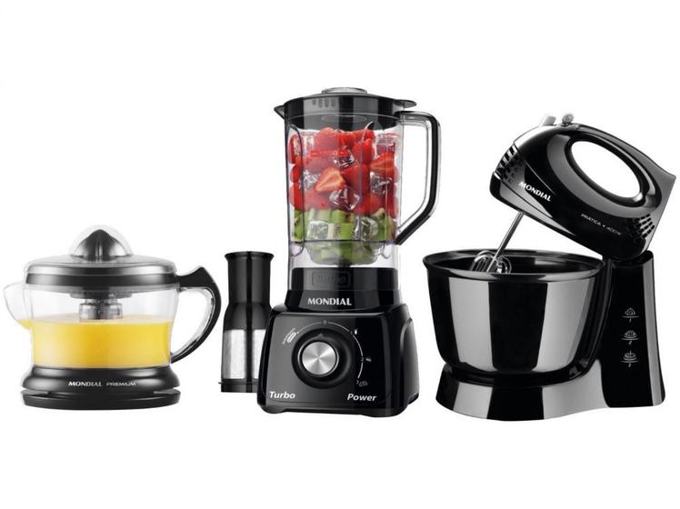 Imagem de Conjunto Cozinha Mondial Kt-105-Black 127V