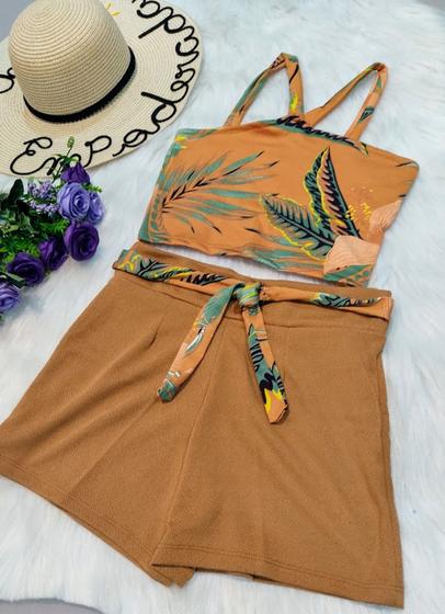 Imagem de Conjunto Cropped com short