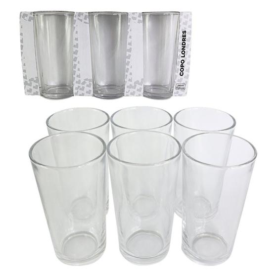 Imagem de Conjunto de 06 Copos de Vidro Londres 240ml