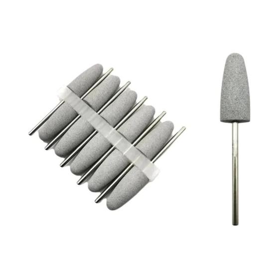 Imagem de Conjunto de 10 Brocas de Silicone para Unhas - Ferramentas de Polimento Rotativo para Manicure