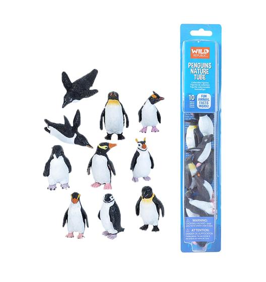 Imagem de Conjunto de 10 Estatuetas de Pinguim Wild Republic com Tubo