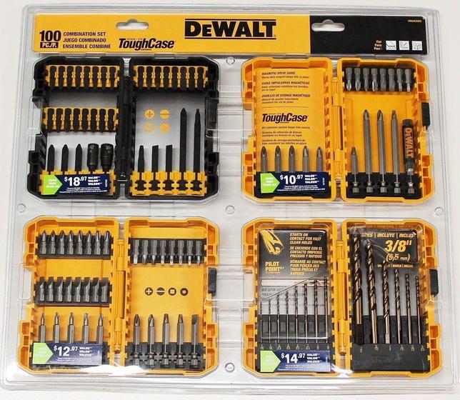 Imagem de Conjunto de 100 Brocas Dewalt para Impacto