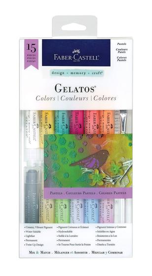 Imagem de Conjunto de 12 Cores Gelatos Pastels Faber-Castell com Estojo