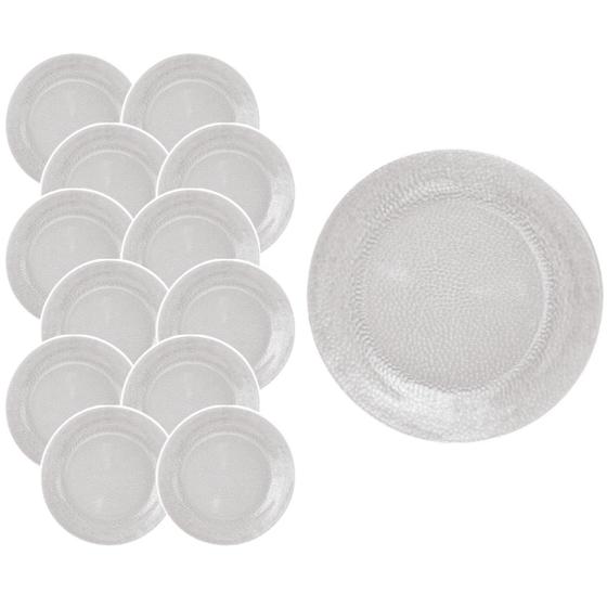 Conjunto de 12 Pratos Temperado Acqua 23cm Duralex Raso Bar Menor preço em Conjunto de 12 Pratos Temperado Acqua 23cm Duralex Raso Bar