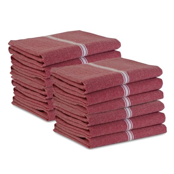 Imagem de Conjunto de 12 Toalhas de Cozinha LANE LINEN 100% Algodão Puro