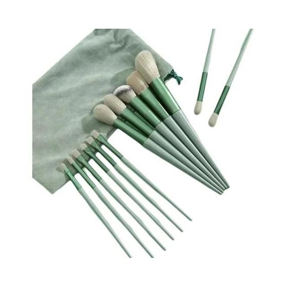 Imagem de Conjunto de 13 Pincel de Maquiagem Profissional - Macios e com Bolsa