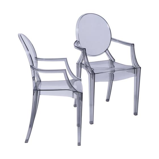 Imagem de Conjunto De 2 Cadeiras Sala Mesa De Jantar Invisible Incolor
