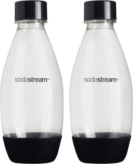 Imagem de Conjunto de 2 Garrafas Plásticas 500ml SodaStream Preta