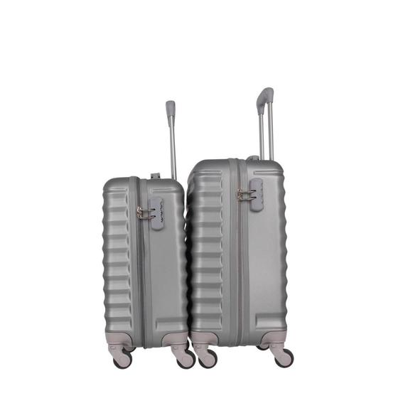 Conjunto de 2 Malas De Viagem Bordo Fibra Abs Rodas360 Menor preço em Conjunto de 2 Malas De Viagem Bordo Fibra Abs Rodas360