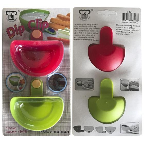 Conjunto de 2 Mini Bowl para Molhos (clips encaixáveis) Dip & Clip Verde e Vermelho Menor preço em Conjunto de 2 Mini Bowl para Molhos (clips encaixáveis) Dip & Clip Verde e Vermelho