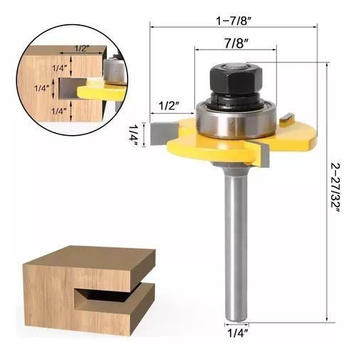 Imagem de Conjunto De 2 Peças De 8 Mm Haste Língua Marcenaria