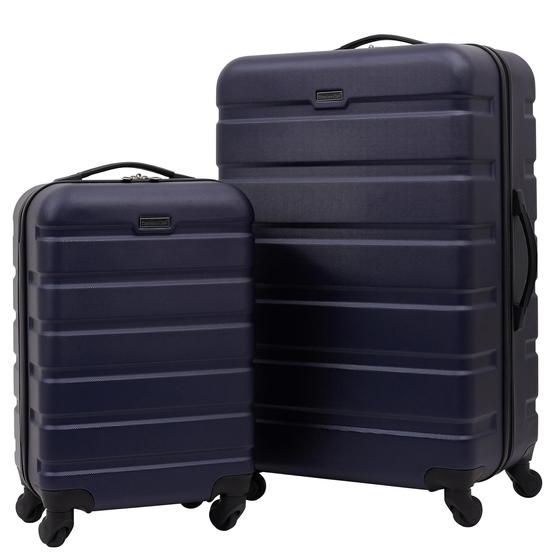 Imagem de Conjunto de 2 peças de bagagem Travellers Club Harper em ABS Hardshell Blue