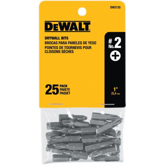 Imagem de Conjunto de 25 Pontas de Bits DEWALT DW2125 - Phillips para Drywall