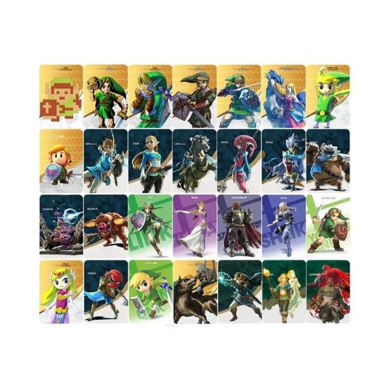 Imagem de Conjunto de 28 Cartas Amiibo Zelda - Tears of the Kingdom e Outros