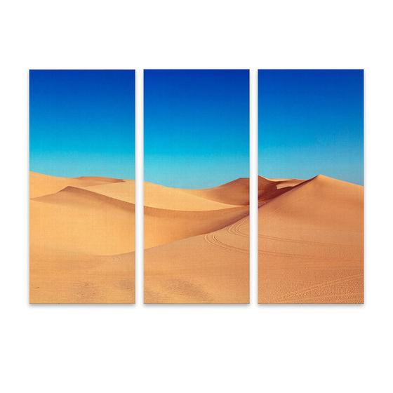 Imagem de Conjunto de 3 Quadros  Deserto III Tamanho-90x200