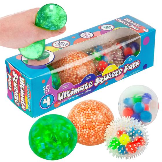 Imagem de Conjunto de 4 Bolas Squishy Expressions Ultimate - Pack Squeeze