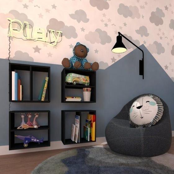 Imagem de Conjunto de 4 Nichos Infantil KitCubos