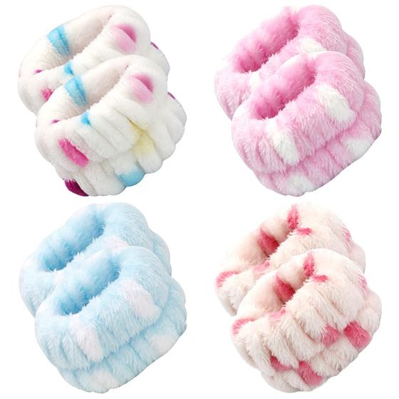 Imagem de Conjunto de 4 Pares de Pulseiras de Lavagem Ganbaro - Microfibra para Mulheres