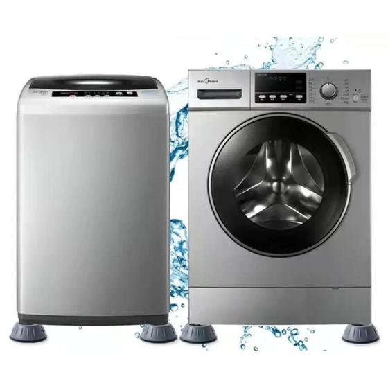 Imagem de Conjunto de 4 Pés Antivibração para Geladeira e Máquina de Lavar
