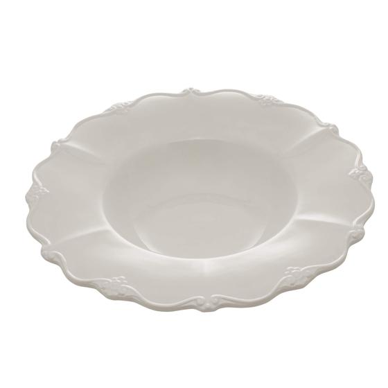 Imagem de Conjunto de 4 pratos porcelana para massa/risoto fancy branco  23x5cm