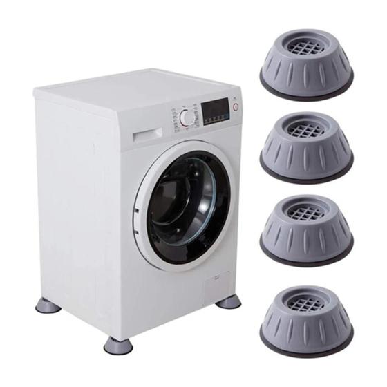 Imagem de Conjunto de 4 Suportes Antiderrapantes para Eletrodomésticos: Estabilidade Garantida