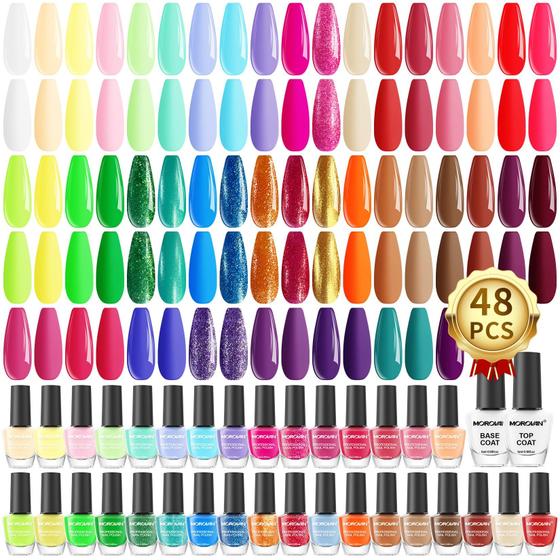 Imagem de Conjunto de 48 Esmaltes Morovan - Secagem Rápida
