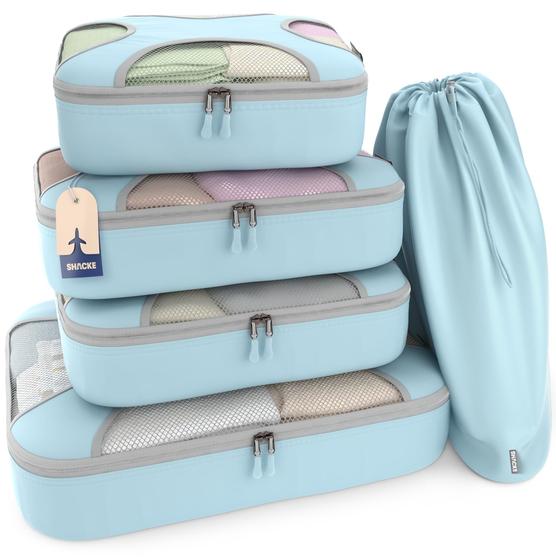 Imagem de Conjunto de 5 Packing Cubes Shacke para Organização Leve de Viagens