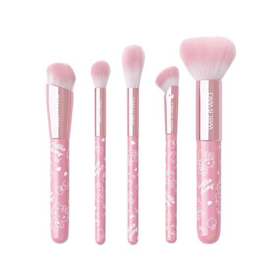 Imagem de Conjunto de 5 Pincel de Maquiagem Wet n Wild Hello Kitty - Sem Crueldade