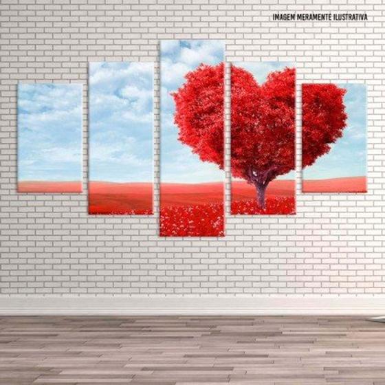 Imagem de Conjunto de 5 placas Decorativas em MDF 6mm Love Nature