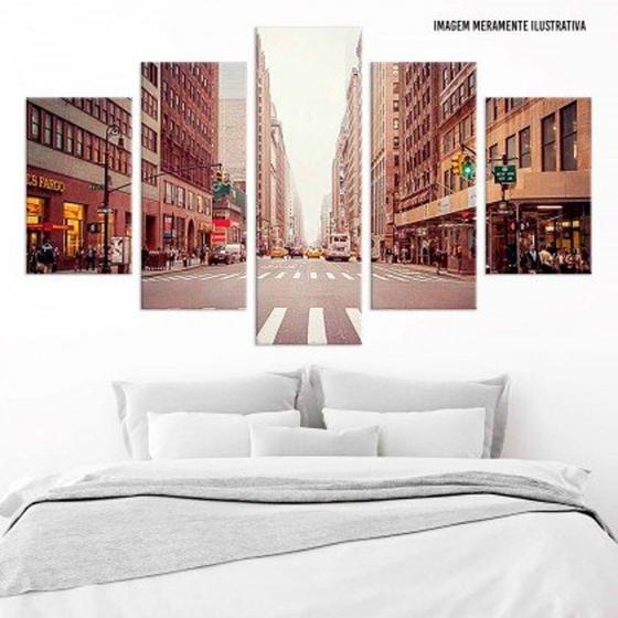 Imagem de Conjunto de 5 placas Decorativas em MDF 6mm NYC Street