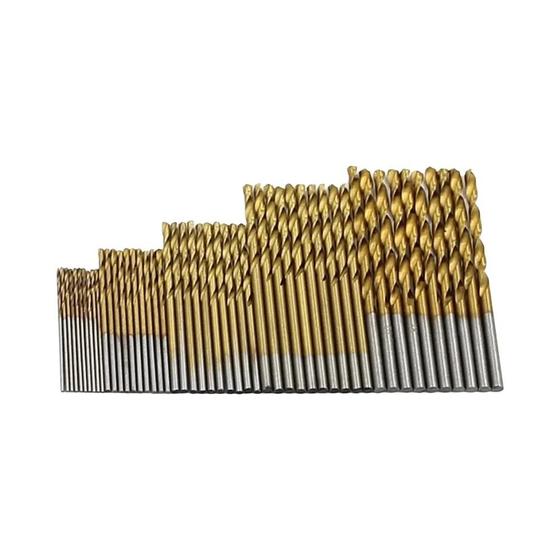 Conjunto de 50 Brocas Banhadas a Titânio (1-3mm) - Para Furadeira Elétrica e DIY Menor preço em Conjunto de 50 Brocas Banhadas a Titânio (1-3mm) - Para Furadeira Elétrica e DIY