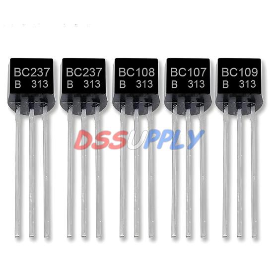 Imagem de Conjunto de 50 Transistores Triodo TO-92 (BC107B, BC108B, BC109B, BC237B)