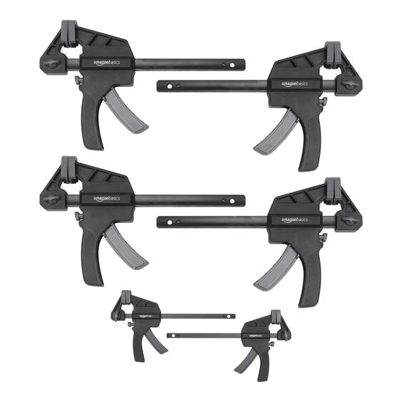 Imagem de Conjunto de 6 Braçadeiras Amazon Basics (2x10cm + 4x15cm) - Preta