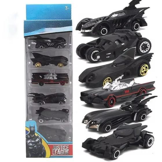 Imagem de Conjunto de 6 Carros Modelo Batman Batmobile Tumbler - Decoração para Casa