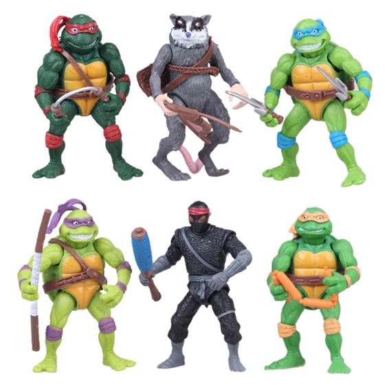 Imagem de Conjunto de 6 Figuras de Ação Tartarugas Ninja