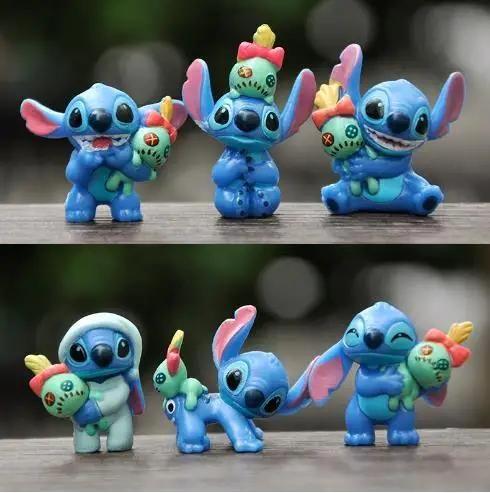 Imagem de Conjunto de 6 Figuras Lilo & Stitch - Ornamento de Mesa