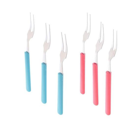 Imagem de Conjunto De 6 Garfos Para Petiscos Cor Sortida